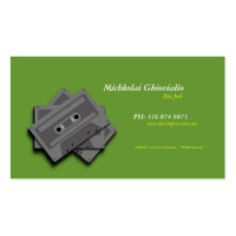 Cassette Tapes DJ Disc Jock Business Card