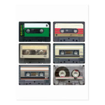 Cassette Tapes Postcards