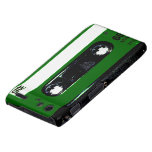 Cassette vert-foncé d'étiquette coque droid RAZR