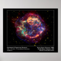 Cassiopeia A Supernova Remnant-Spitzer Telescope Posters
