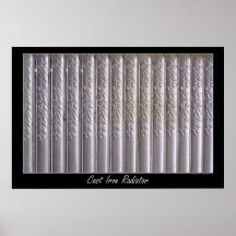 Cast-Iron Steam Radiator Poster