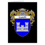 Castelli Coat of Arms (Mantled) Greeting Cards