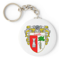 Castillo Coat of Arms (Mantled) Key Chains