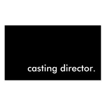 casting director. business cards