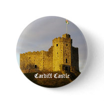 Castle at Sunset Pinback Buttons