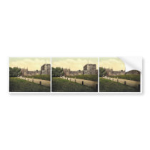 Castle, Carlisle, England vintage Photochrom Bumper Stickers