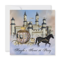 Castle Clouds Princess Carriage Sweet 16 Party