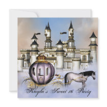 Castle Clouds Princess Carriage Sweet 16 Party