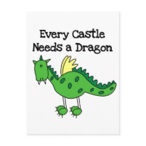 Castle Dragon Tshirts and Gifts Postcard