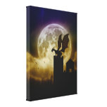 Castle Guardian Wrapped Canvas Stretched Canvas Print