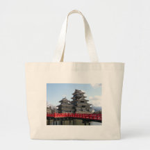 Castle in Japan Canvas Bags