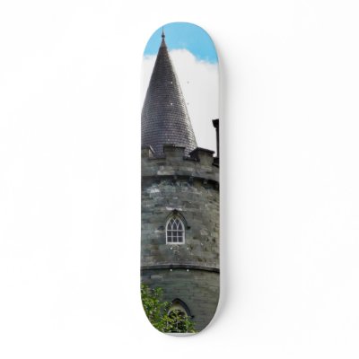 Castle Tower Custom Skate Board by lifesphere