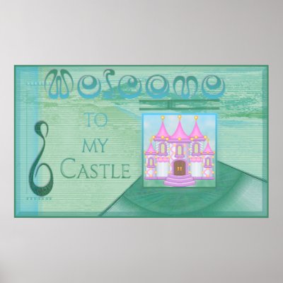 Castle Welcome Sign (from $10.45) by Hafapea