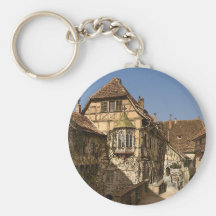 Castle yard, Wartburg, Thuringia, Germany Keychains
