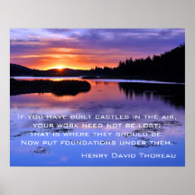 Castles in the air - Thoreau Print
