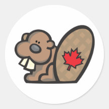 castor canadien mignon adhésifs