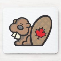 castor canadien mignon tapis de souris