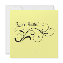 Casual Swirl Invitation