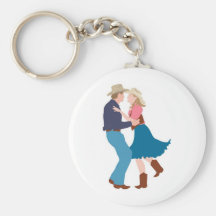 Casual Western Wedding Reception Keychains