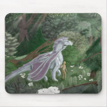 CasualStrollElf&Dragon Mousepad