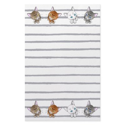 Cat-1 Stationery by pukyuu_cats