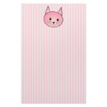 Cat. Adorable pretty pink kitty. Stationery