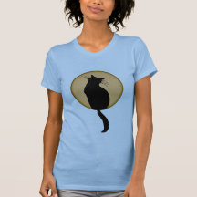 Cat Against a Rising Moon Shirt
