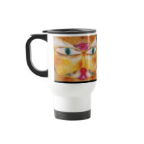 Cat and Bird - Abstract Art  by Paul Klee Mug