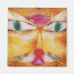 Cat and Bird - Abstract Art - Paul Klee Magnet