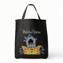 Cat and Bird House mobile home Bag