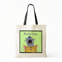 Cat and Bird House "Mobile Home" Canvas Bag