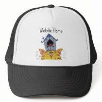 Cat and Bird House mobile home Hat