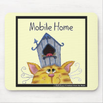 Cat and Bird House "Mobile Home" Mouse Mat