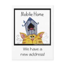 Cat and Bird House "Mobile Home" Post Cards