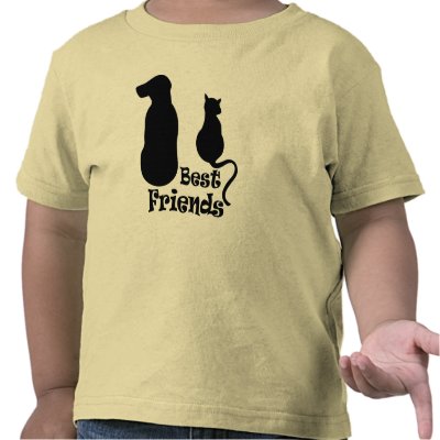 Cat and Dog Best Friends Toddler T-shirt by windyone
