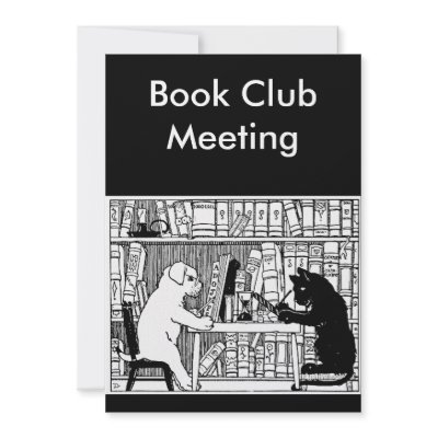 Cat and Dog Book Club Invite by msdespina