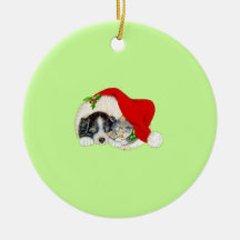 Cat and Dog Christmas Tree Ornament