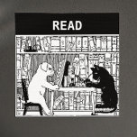 Cat and Dog in the Library