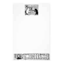 Cat and Dog in the Library Stationery