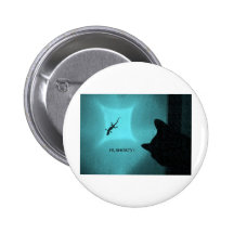CAT AND GECKO 3 MULTICOLORED PINBACK BUTTONS