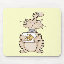 Cat and Pet Fish Mouse Pad
