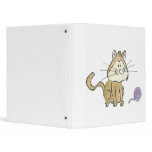 Cat and yarn Avery Binder