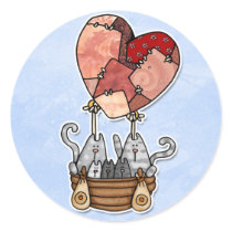 cat balloon stickers
