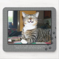 Cat Blames Dog mousepads