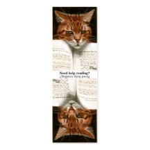 Cat book bookmark Business Card