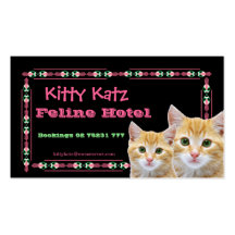 Cat business card