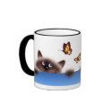 Cat & Butterfly mugs