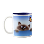 Cat & Butterfly Coffee Mug