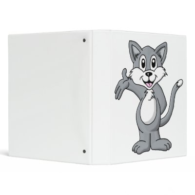 Cat Cartoon Binders by justabitoffun