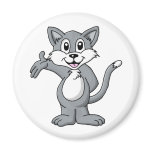 Cat Cartoon Fridge Magnet